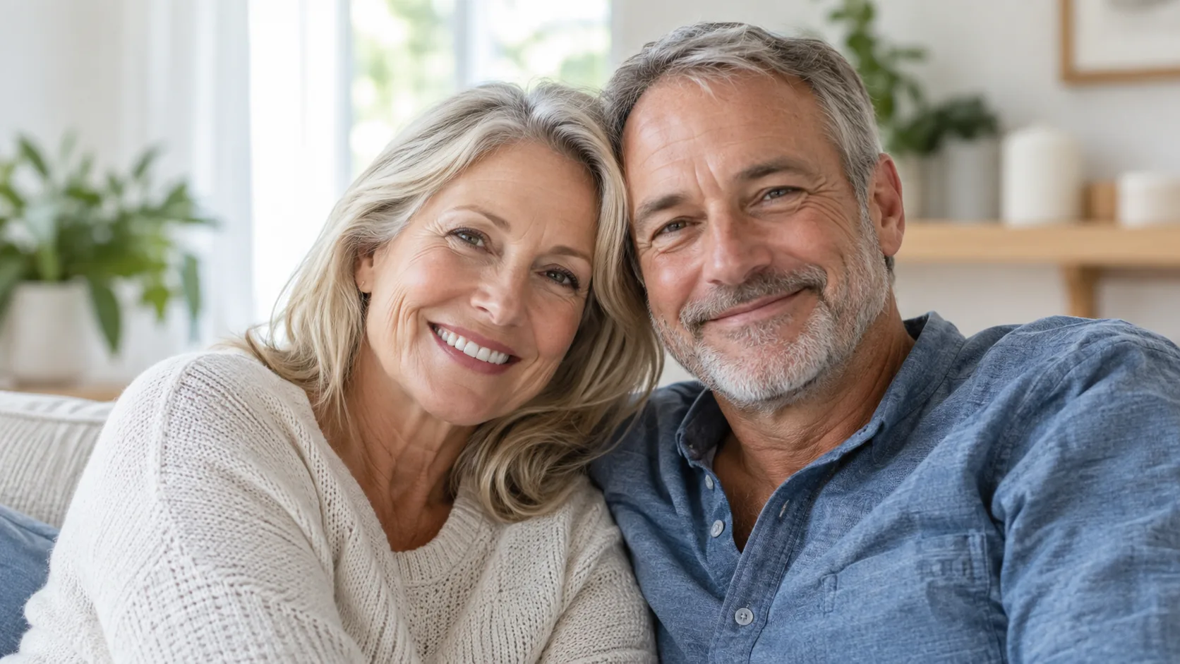Happy mature couple